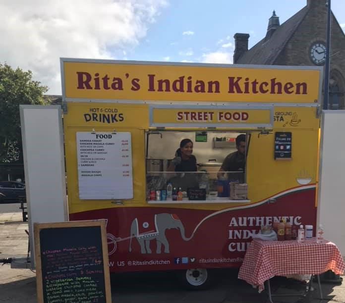 Rita's Indian Kitchen, Bingley market 1 August 2020