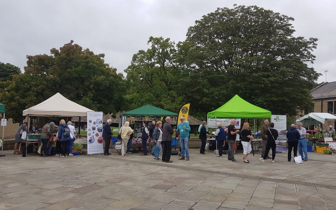 Invitation to apply for promotional charity stall at one of the Bingley monthly Farmers’ Market