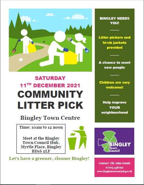 Join us at the next community litter pick this Saturday