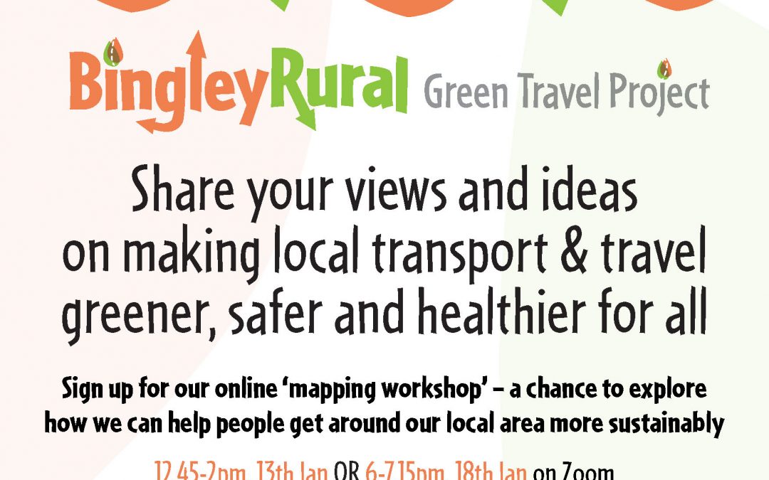 Get involved in the Bingley Rural Green Travel Project