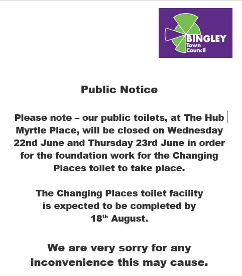 Temporary toilet closure